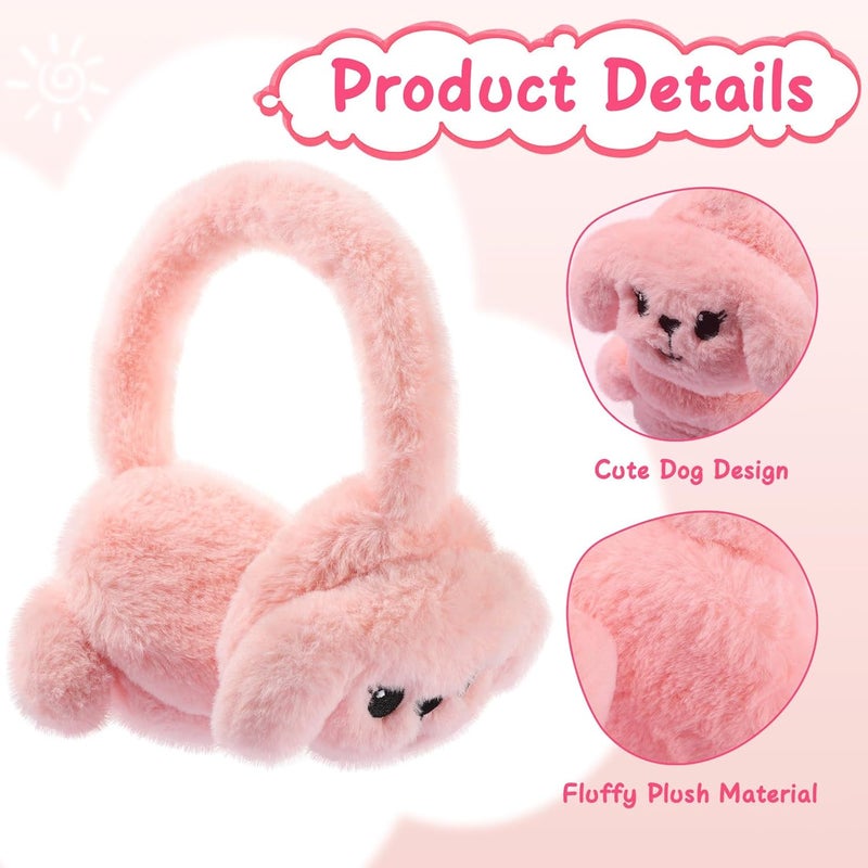 KDVOG Store Girls Ear Muffs Cute Cat Earmuffs Winter Plush Ear Warmer Outdoor Ear Covers for Kids - Image 3